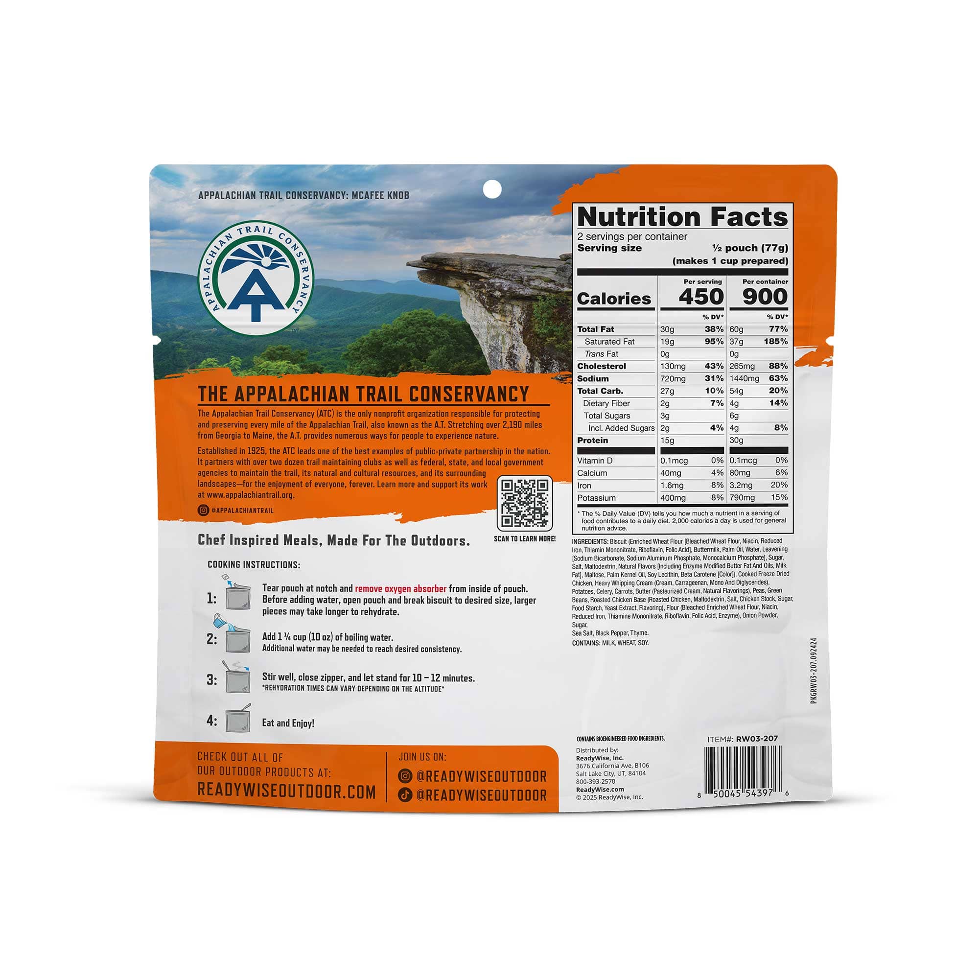 Country-Style Chicken Pot Pie – Pro Adventure Meal – 6 Pack - Image 3
