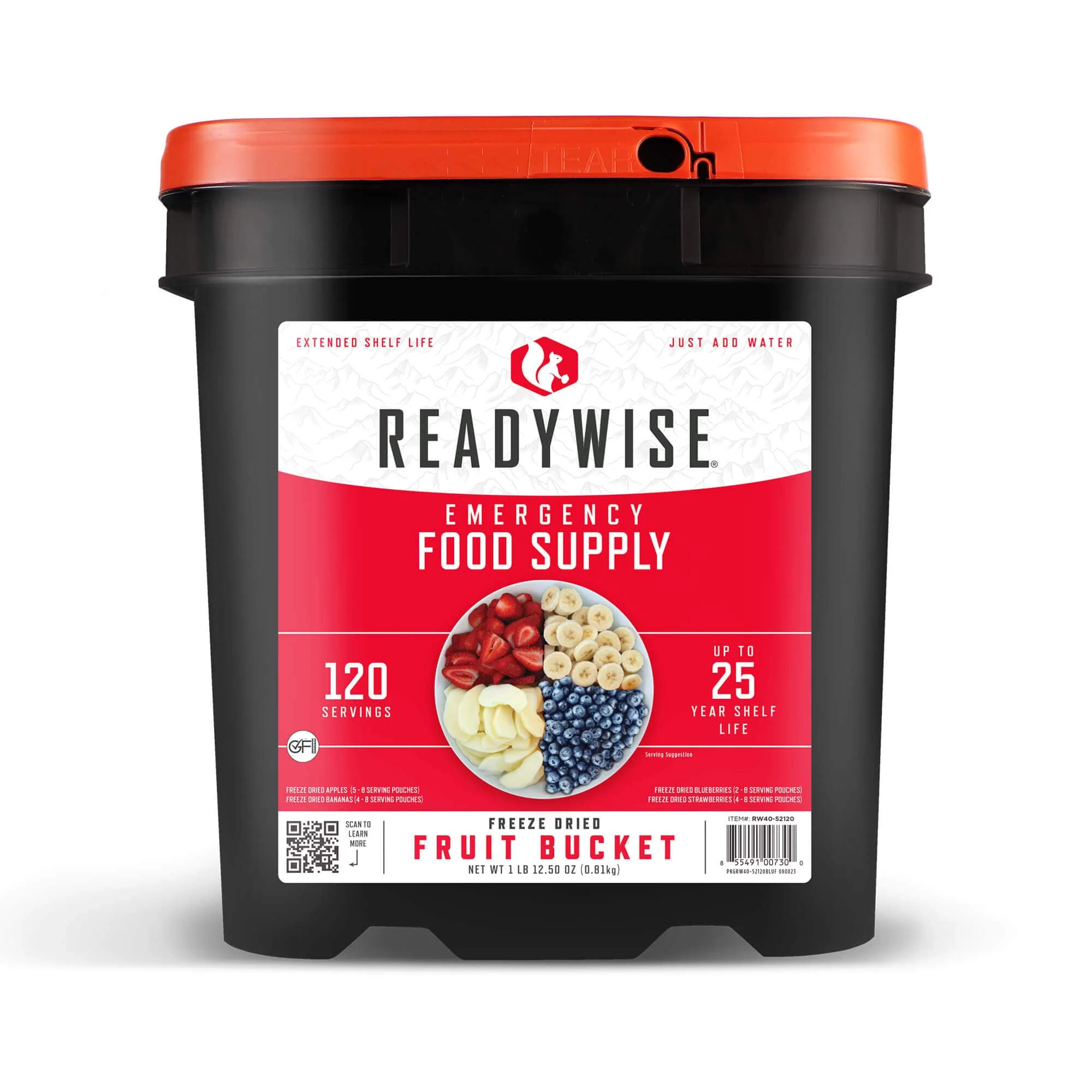 720 Serving Freeze-Dried Fruit Bucket