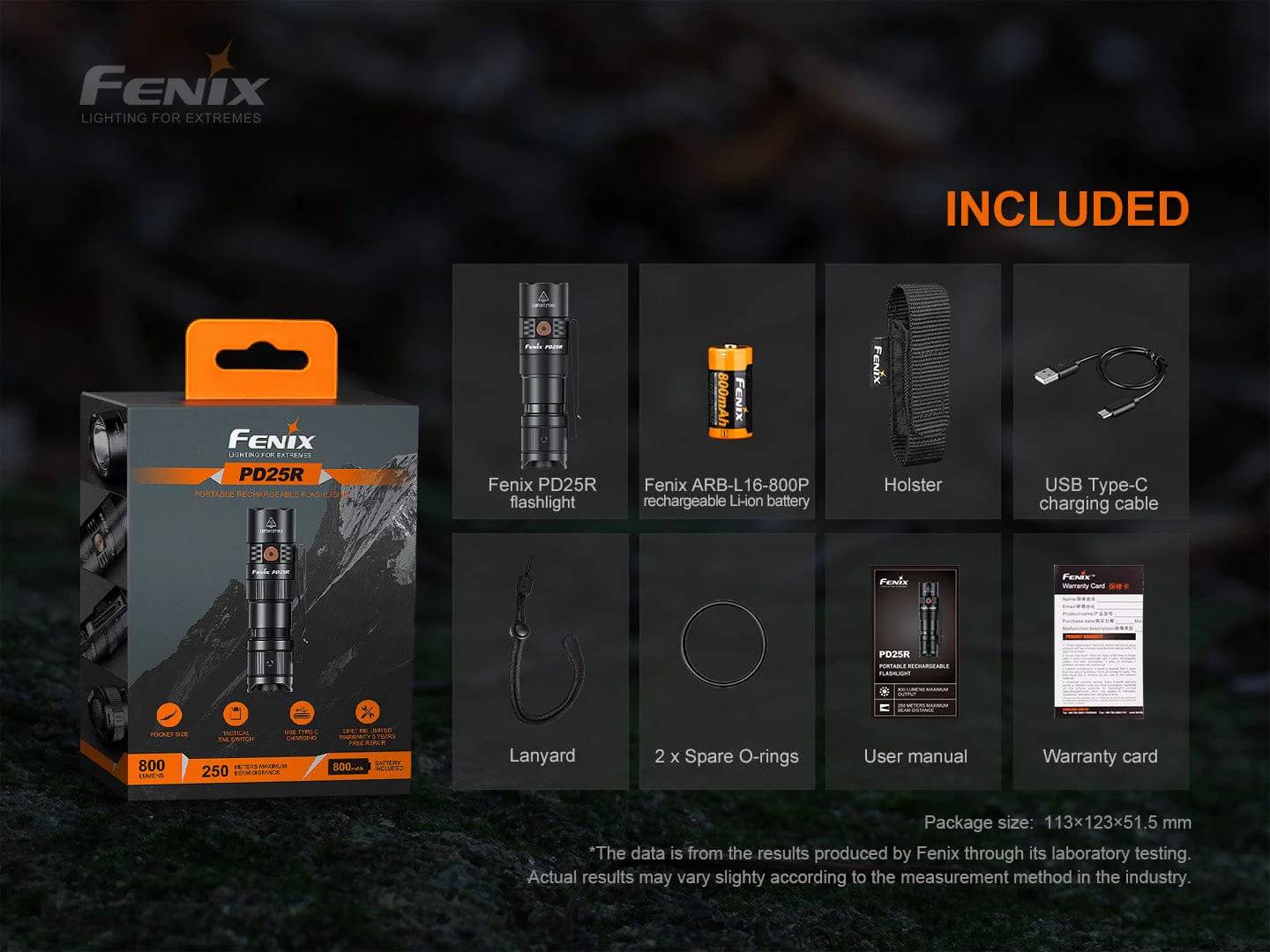 Fenix PD25R Rechargeable LED Flashlight - Image 13